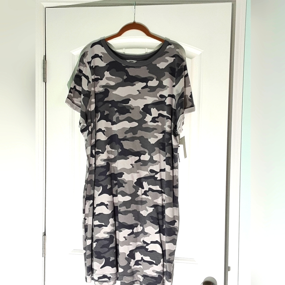 Sonoma Gray Tshirt Camo Dress